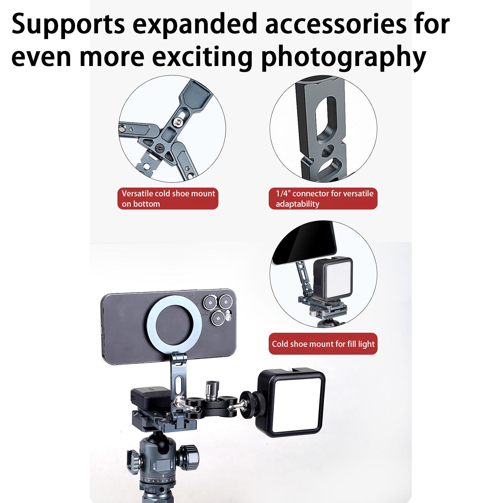 Outdoor Adventure Degree - Magnetic Phone Tripod Mount Folding Cell
