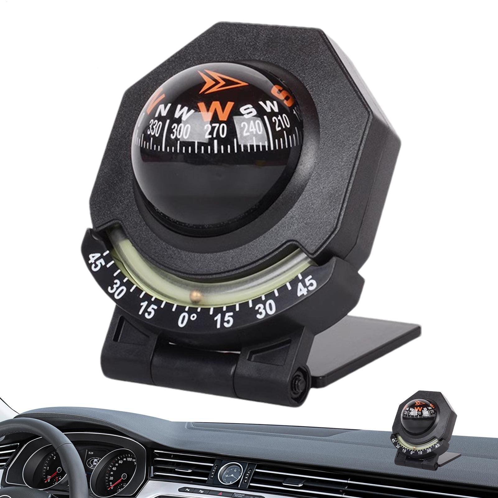 Outdoor Adventure Degree - Dashboard Compass Multipurpose 180-Degree Adjustable Outdoor