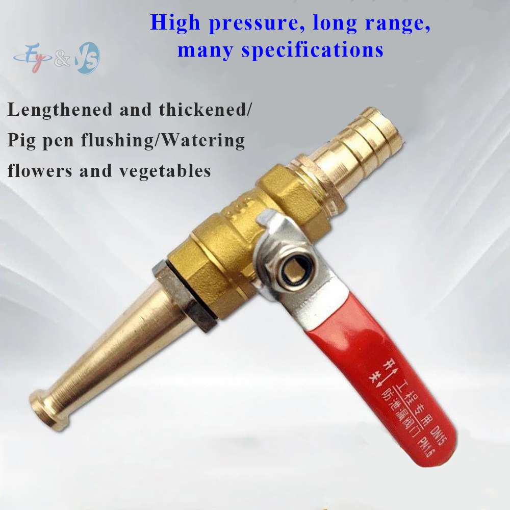 Fire Piston Starter - High-Pressure Copper Water Gun with Ball