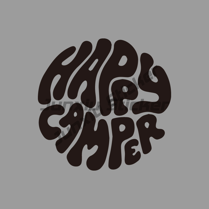 Happy Camper Boho Style Clip A - Outdoor Adventure Words ulasan dan harga
