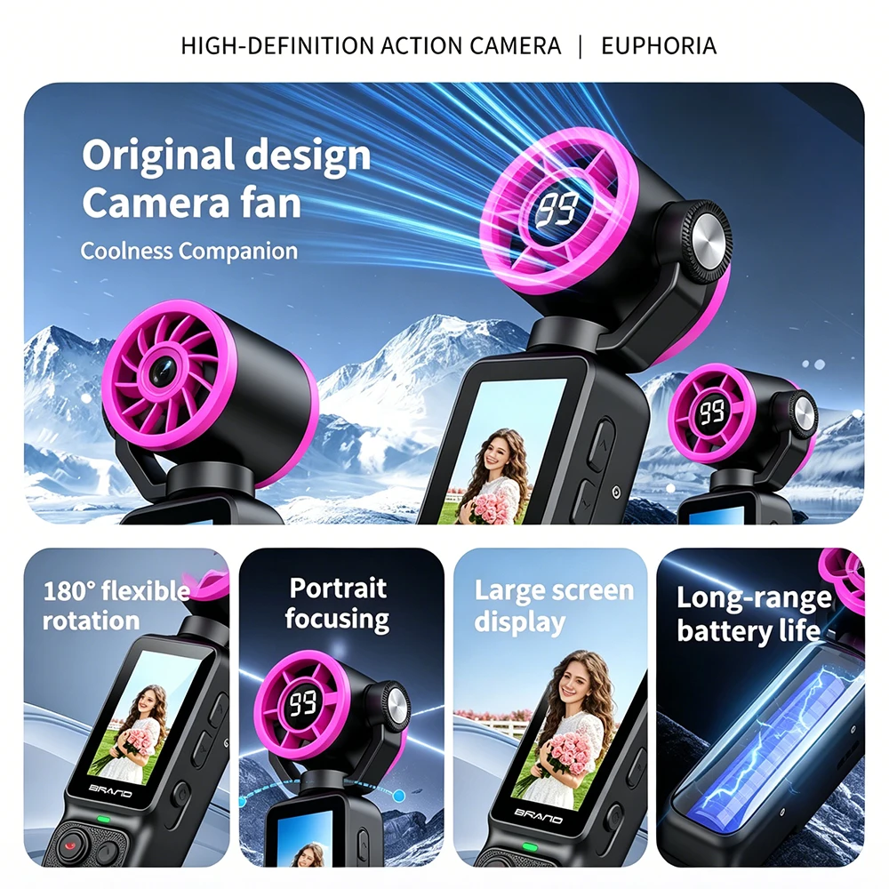 Pocket Fan Action Camera Focus - Outdoor Adventure Video ulasan dan harga