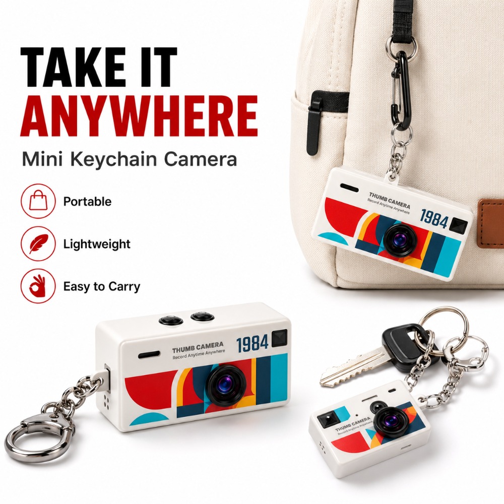 Compact Mini Thumb Camera Keyc - Outdoor Adventure Video ulasan dan harga
