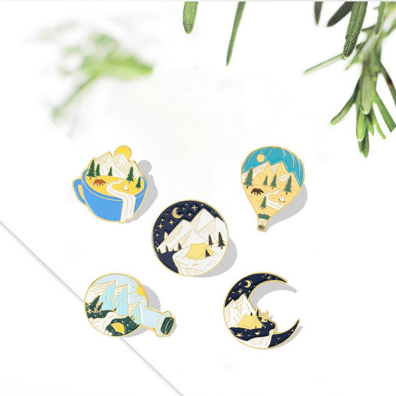 Camping Adventure Enamel Pins  - Outdoor Adventure For Kids ulasan dan harga