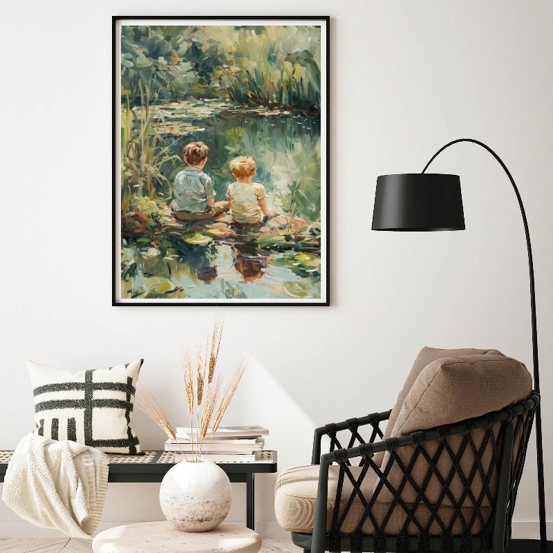 Vintage Boys Room Art Poster B - Outdoor Adventure For Kids ulasan dan harga