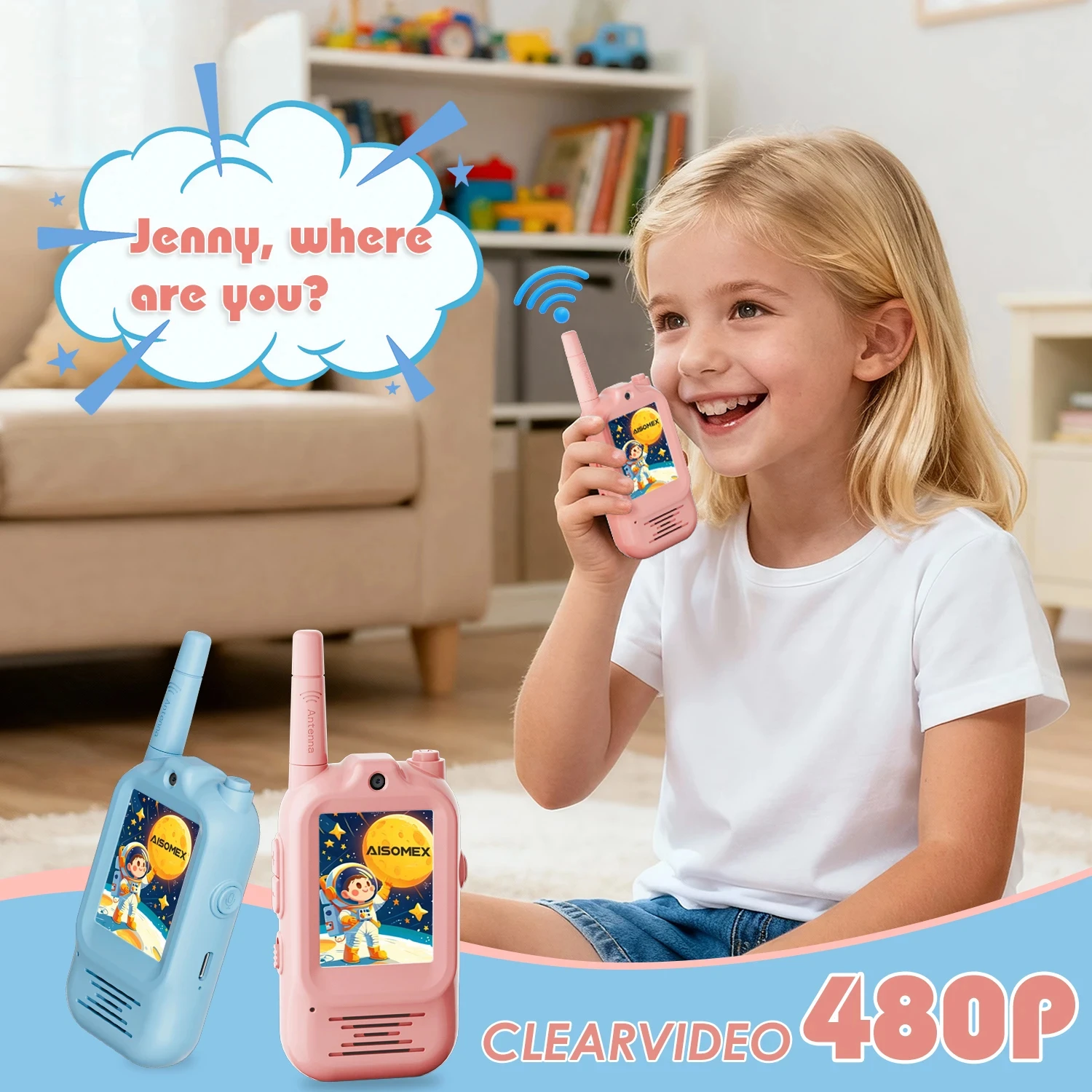 2pcs Kids Video Walkie Talkie  - Outdoor Adventure Video ulasan dan harga