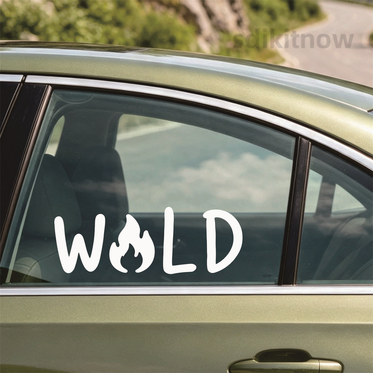 Wild Fire Camp Vinyl Car Stick - Outdoor Adventure Words ulasan dan harga