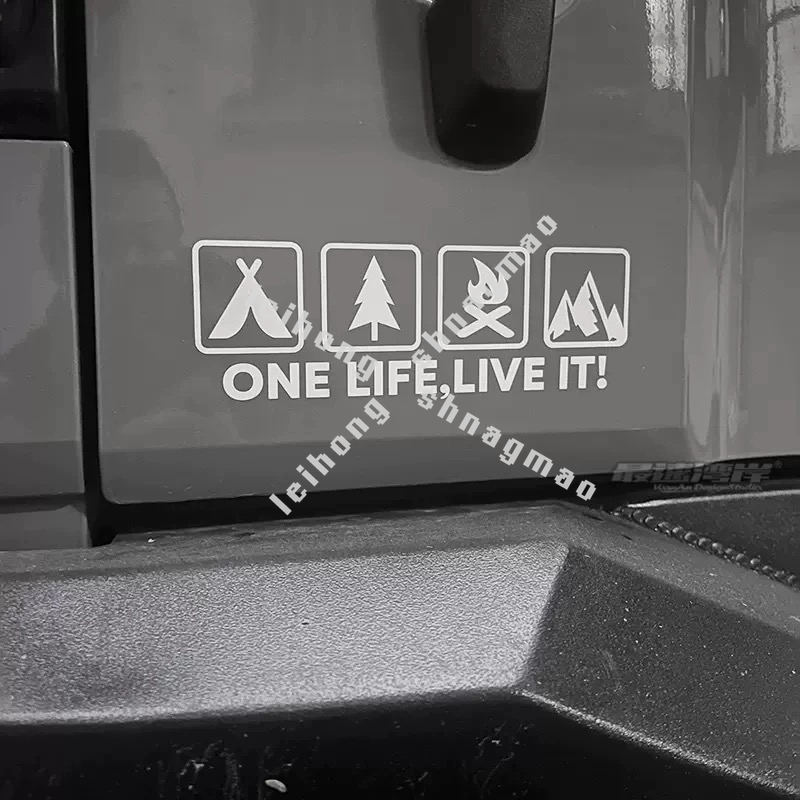 Camping Enthusiast Car Sticker - Outdoor Adventure Words ulasan dan harga