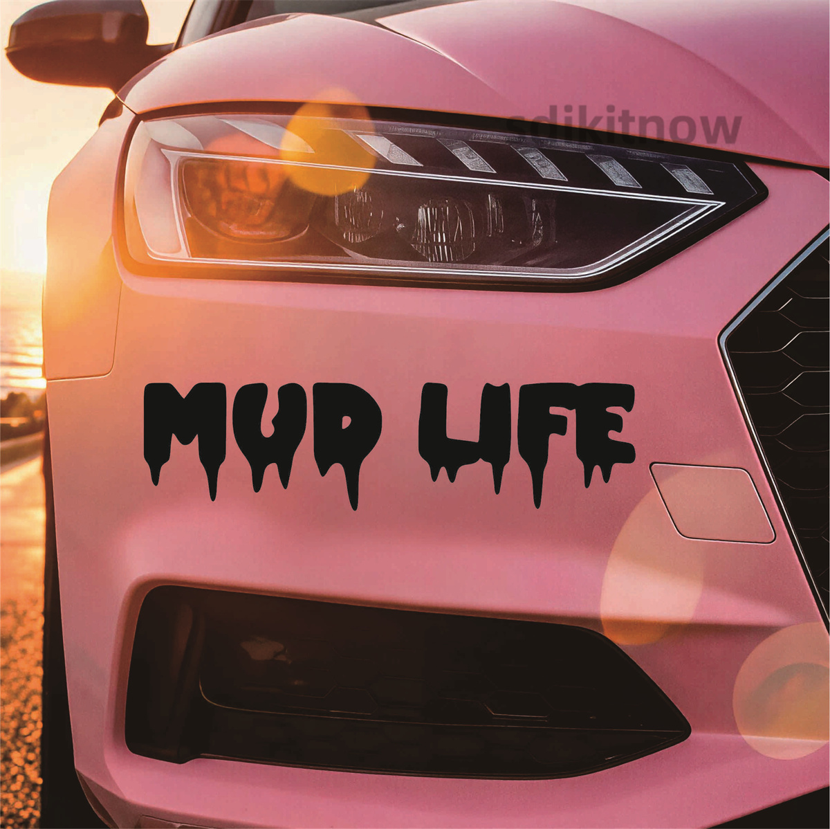 Dripping Mud Life Text car sti - Outdoor Adventure Words ulasan dan harga