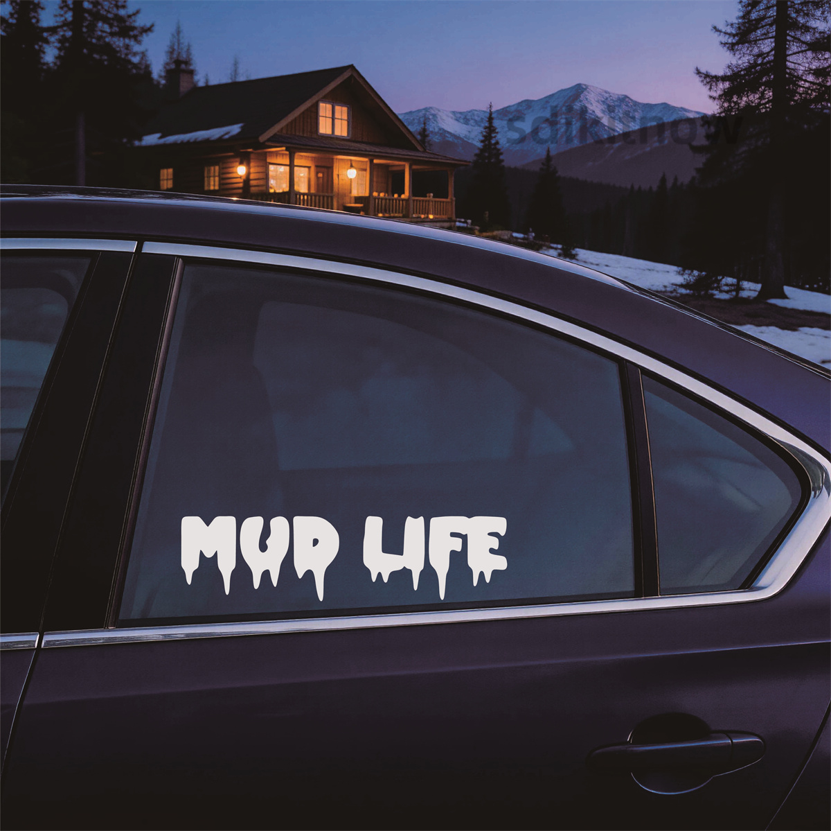 Dripping Mud Life Text car sti - Outdoor Adventure Words ulasan dan harga