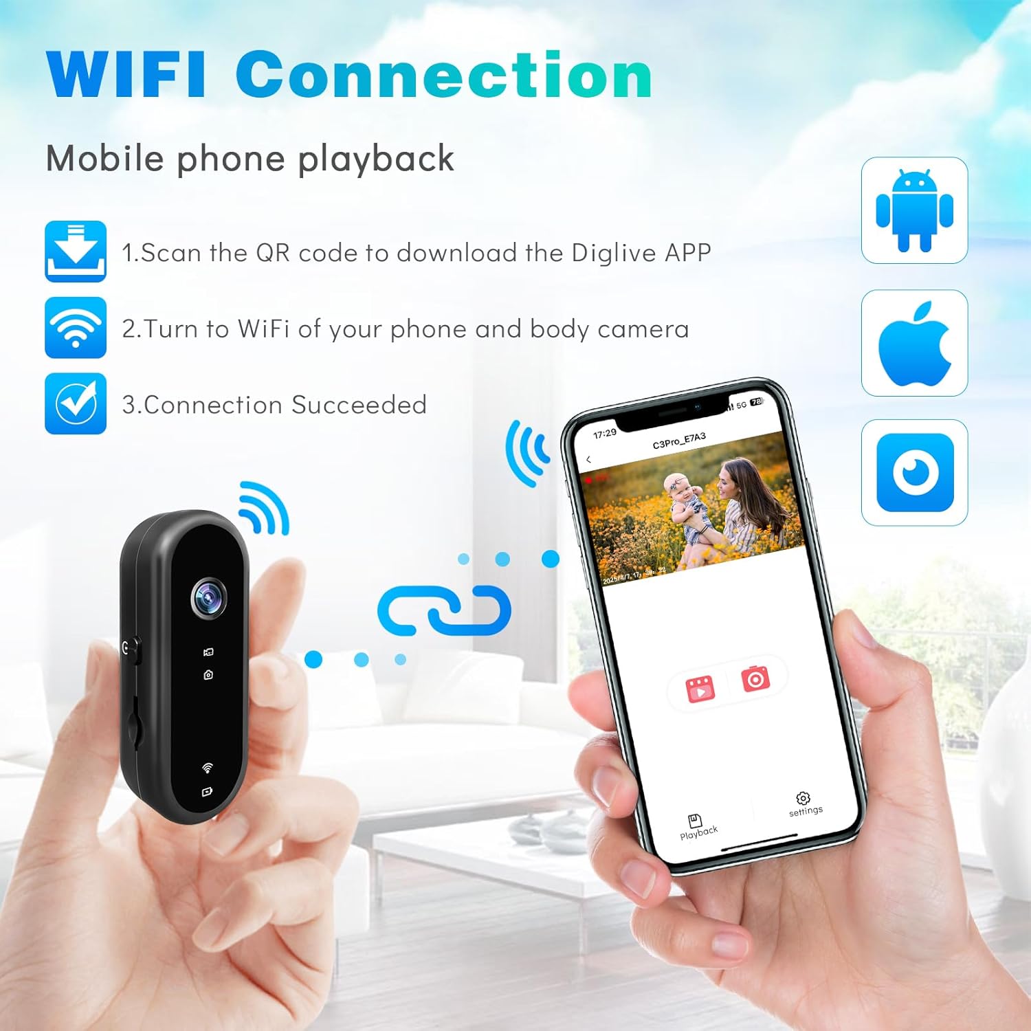 Mini WiFi Action Camera 1080P, - Outdoor Adventure Video ulasan dan harga