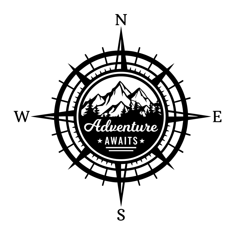 Adventure Awaits Compass Car S - Outdoor Adventure Words ulasan dan harga