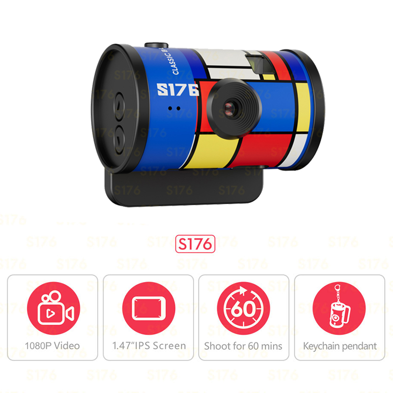 S176 Portable Mini Film Camera - Outdoor Adventure Video ulasan dan harga